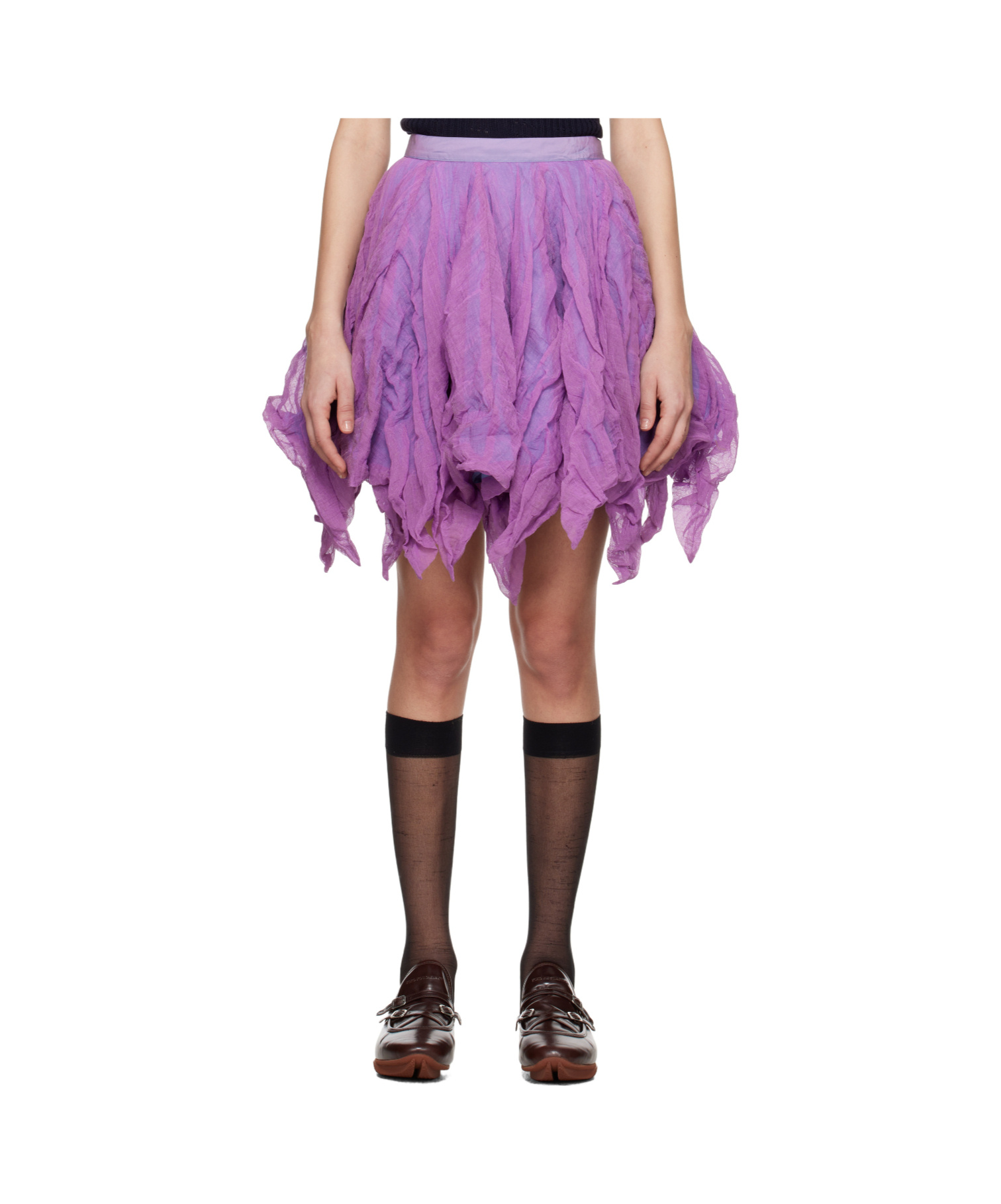 Kiko Kostadinov Purple Uhura Circle Midi Skirt In Purple