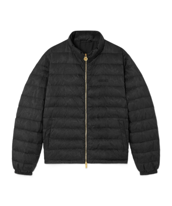 Versace Tailored Jacket With Elasticated Cuffs And Hem