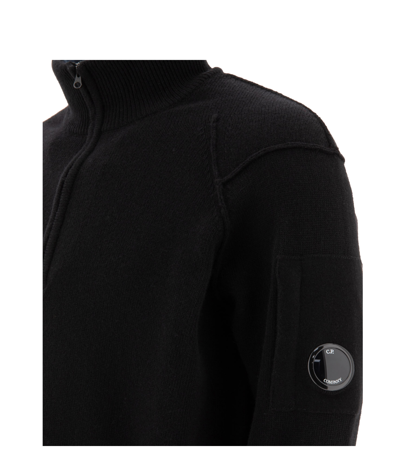 C.P. COMPANY LENS-DETAIL JUMPER