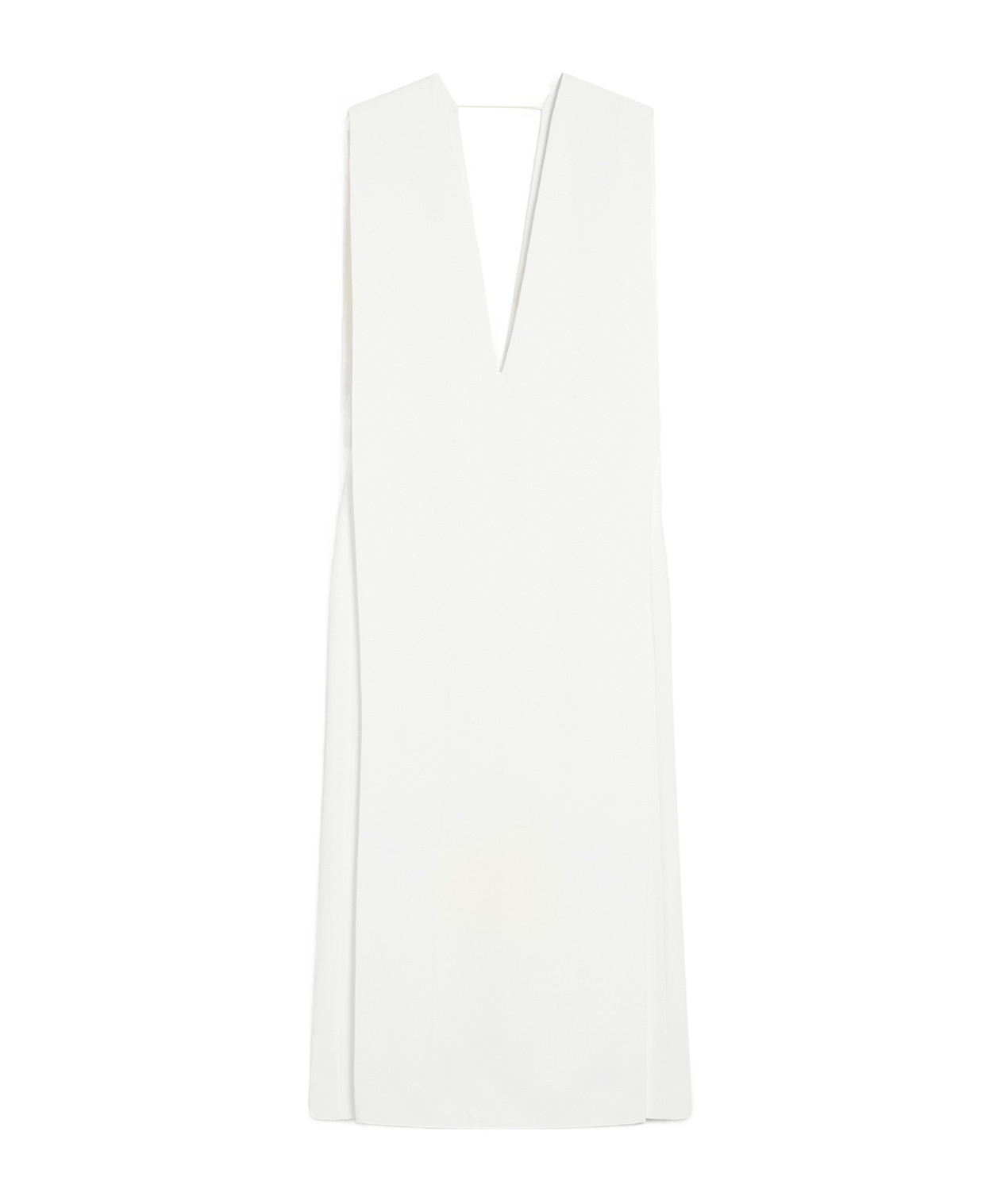 Sportmax Edison V-neck Sleeveless Dress In White