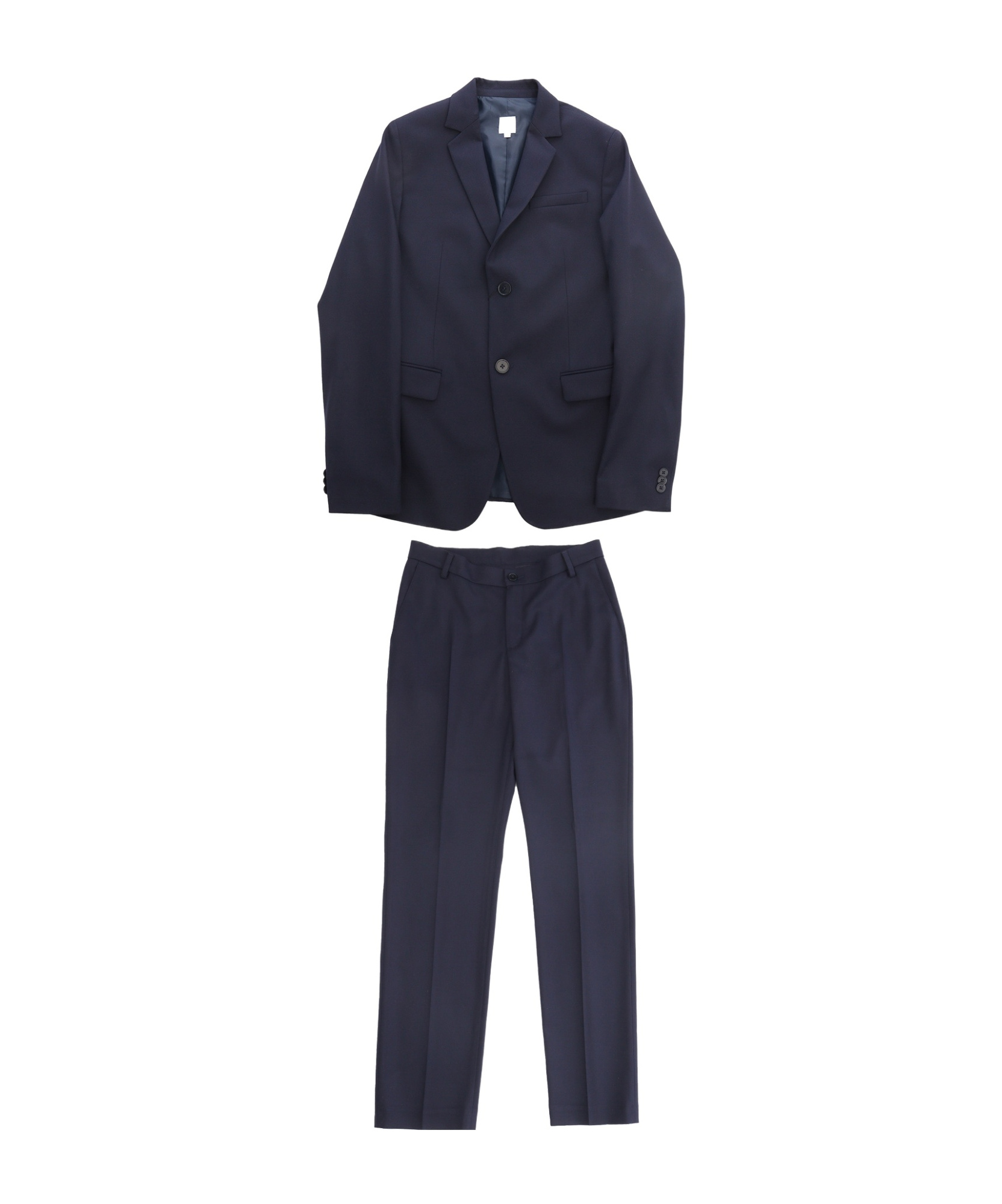 Hugo Boss Blue Suit In Black