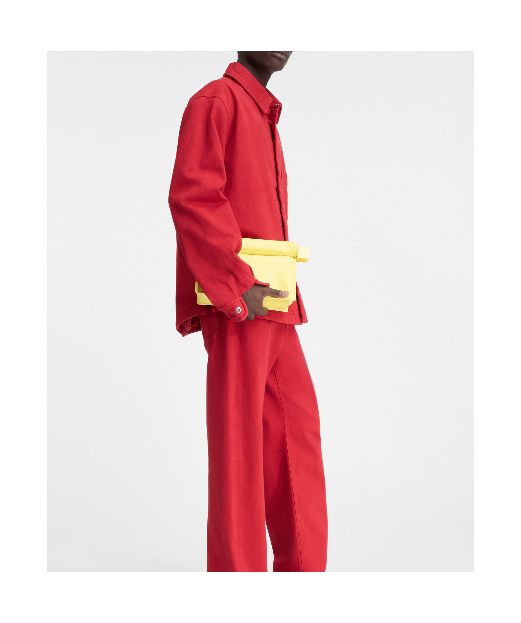 Jacquemus La Chemise Boulanger Shirt Jacket In Red