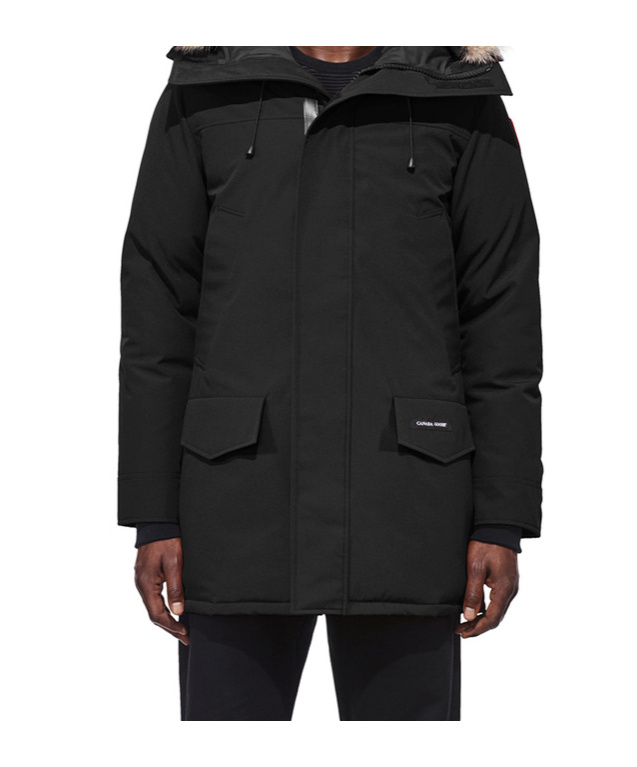 Canada Goose Langford Slim Fit Down Parka With Genuine Coyote Fur Trim In Black