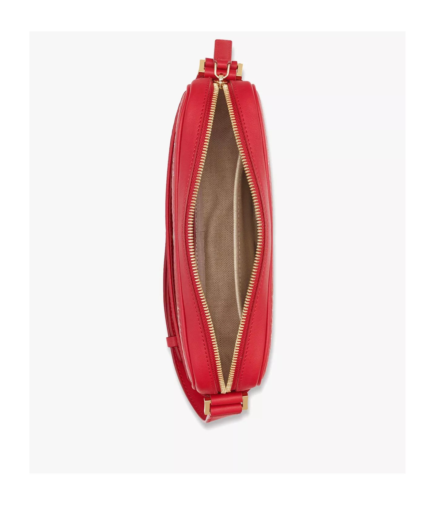 Mcm Aren Crossbody In Maxi Visetos In Red