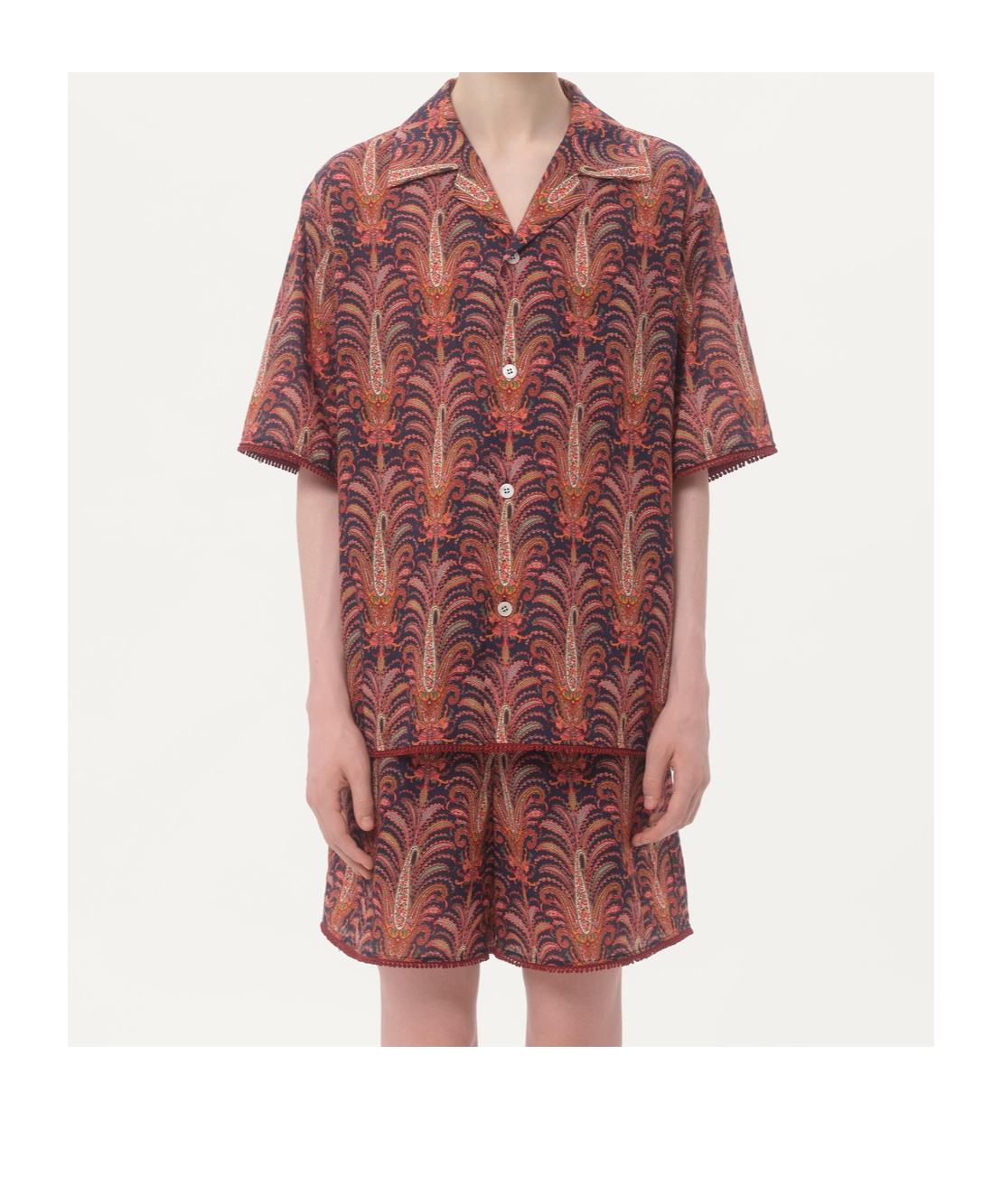Valentino Garavani Bowling Voyage Imaginaire Shirt In Brown