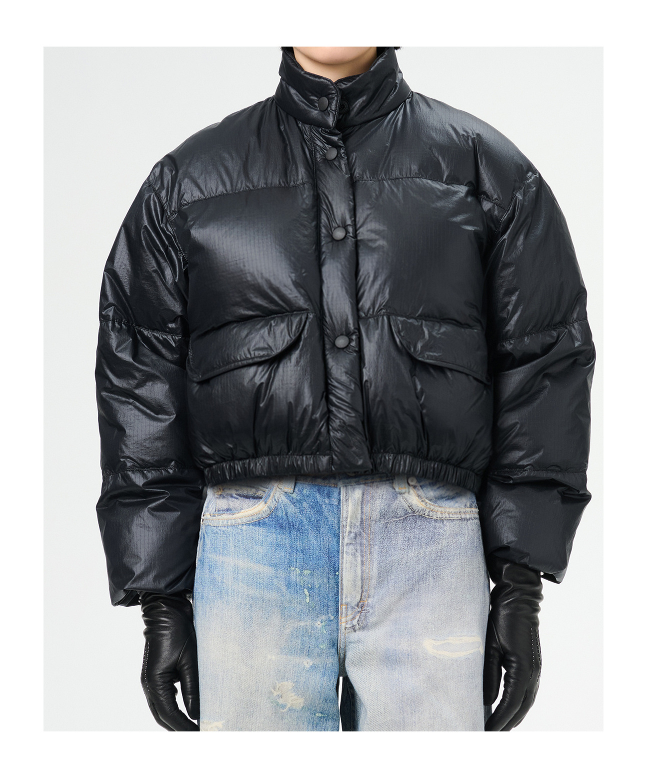 Our Legacy Long-sleeved Down Jacket In Black