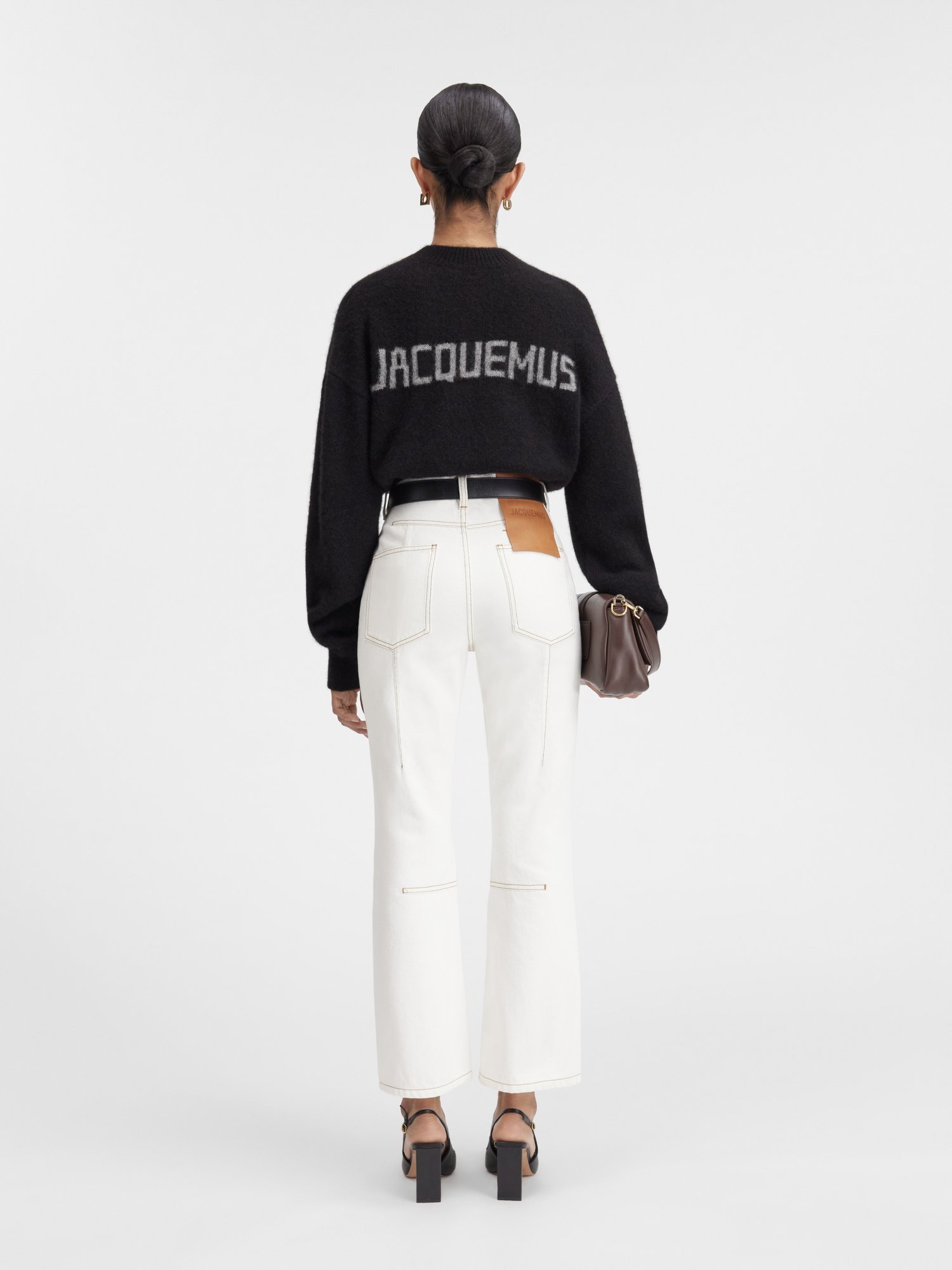 Jacquemus Logo Sweater In Black