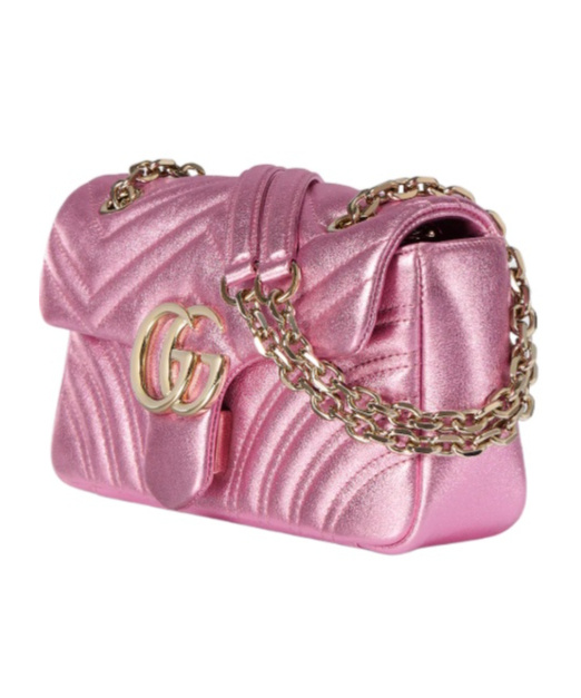 Gucci Gg Marmont Small Shoulder Bag In Pink