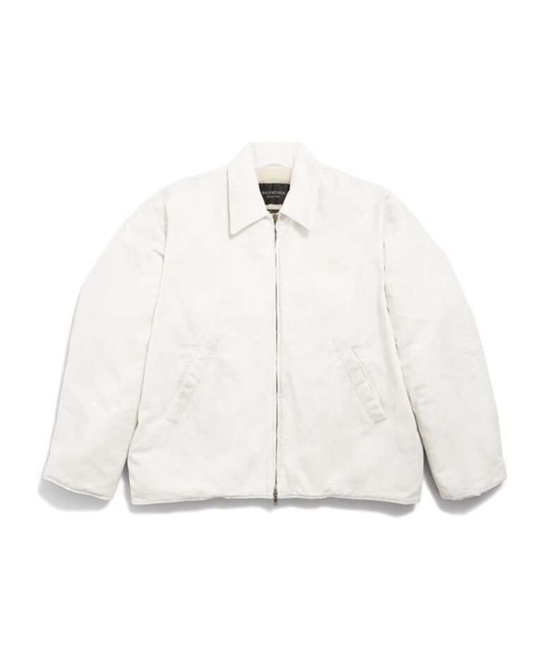 Balenciaga Zip-up Jacket In White