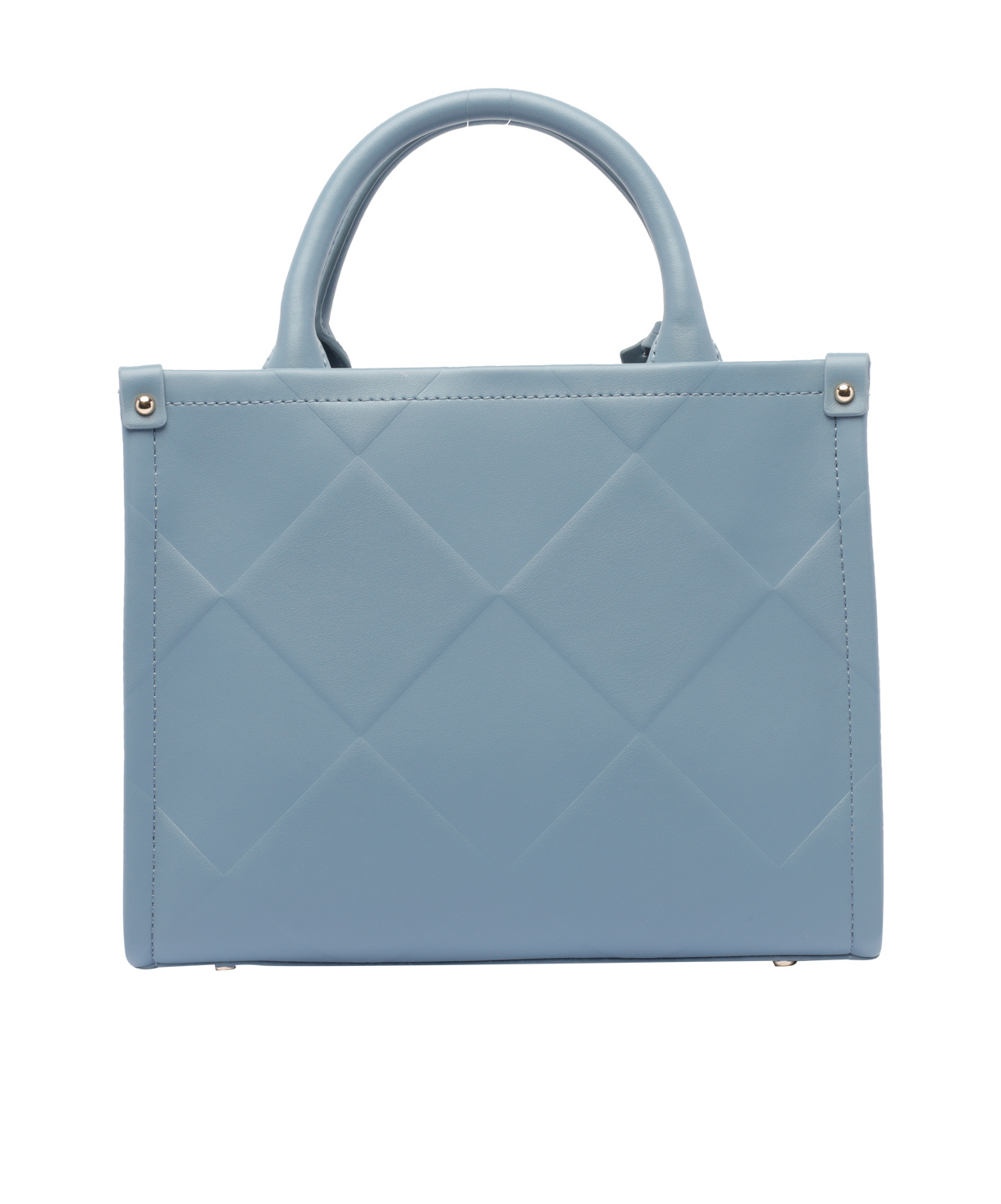 Liu •jo Quilted Denim Cross-body Bag With 2 Handles In Blue