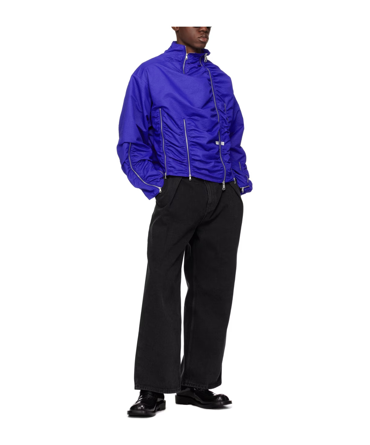 Ader Error Blue Aploe Jacket In Blue