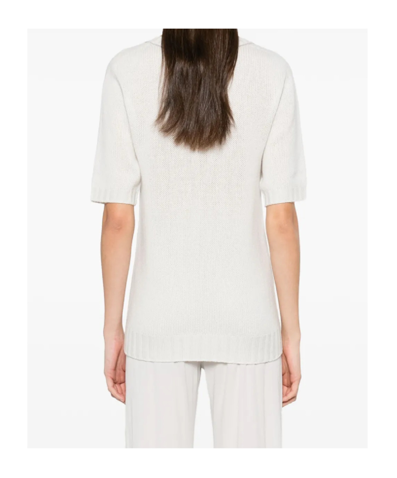 Fabiana Filippi Relaxed Fit Wool Knitwear In White