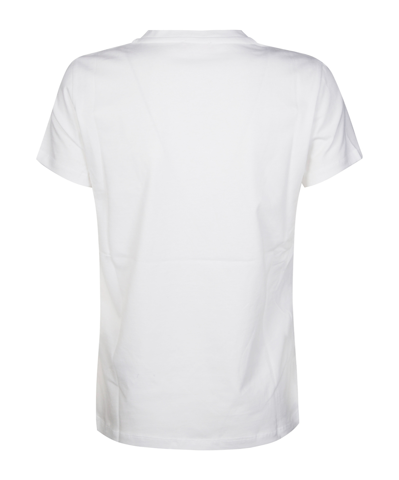 Liu •jo Liu Jo Heart Embellished Crewneck T-shirt In White