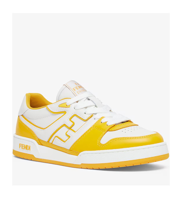 Fendi Match Colourblock Sneakers In White