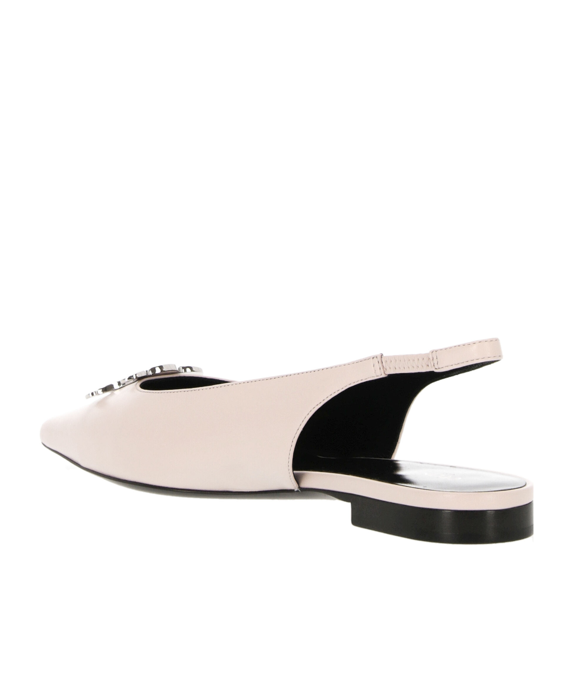 Celine Women Alma Triomphe Slingback Ballerina In Pink