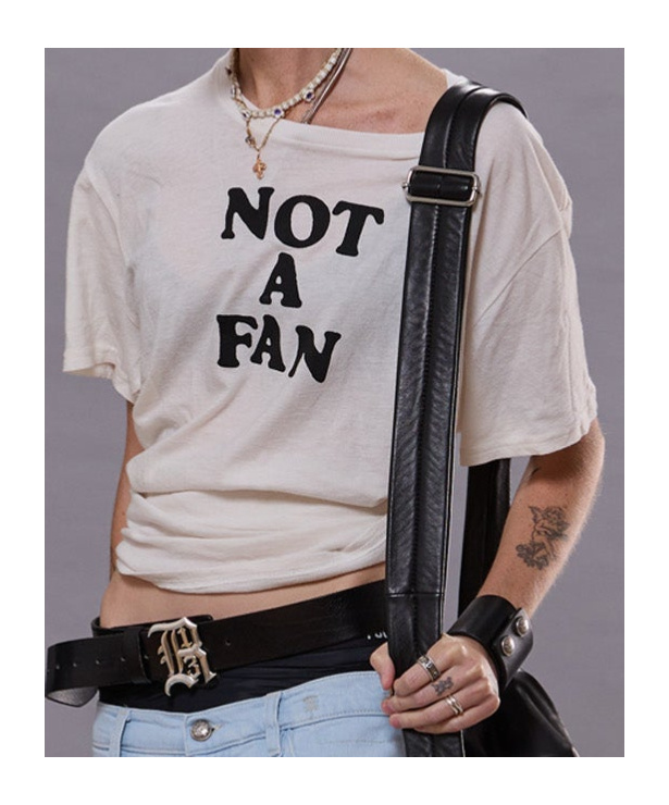 R13 Not A Fan T-shirt In White