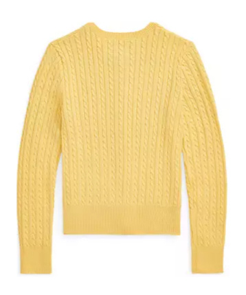 Polo Ralph Lauren Single-breasted Cardigan In Maize Yellow