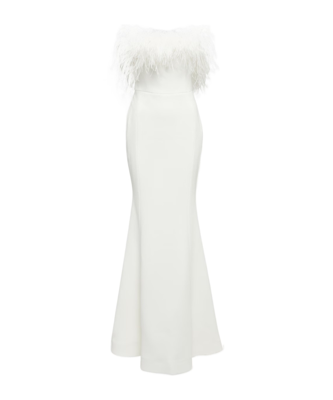 Rebecca Vallance Bridal Grace Feather-trimmed Gown In White