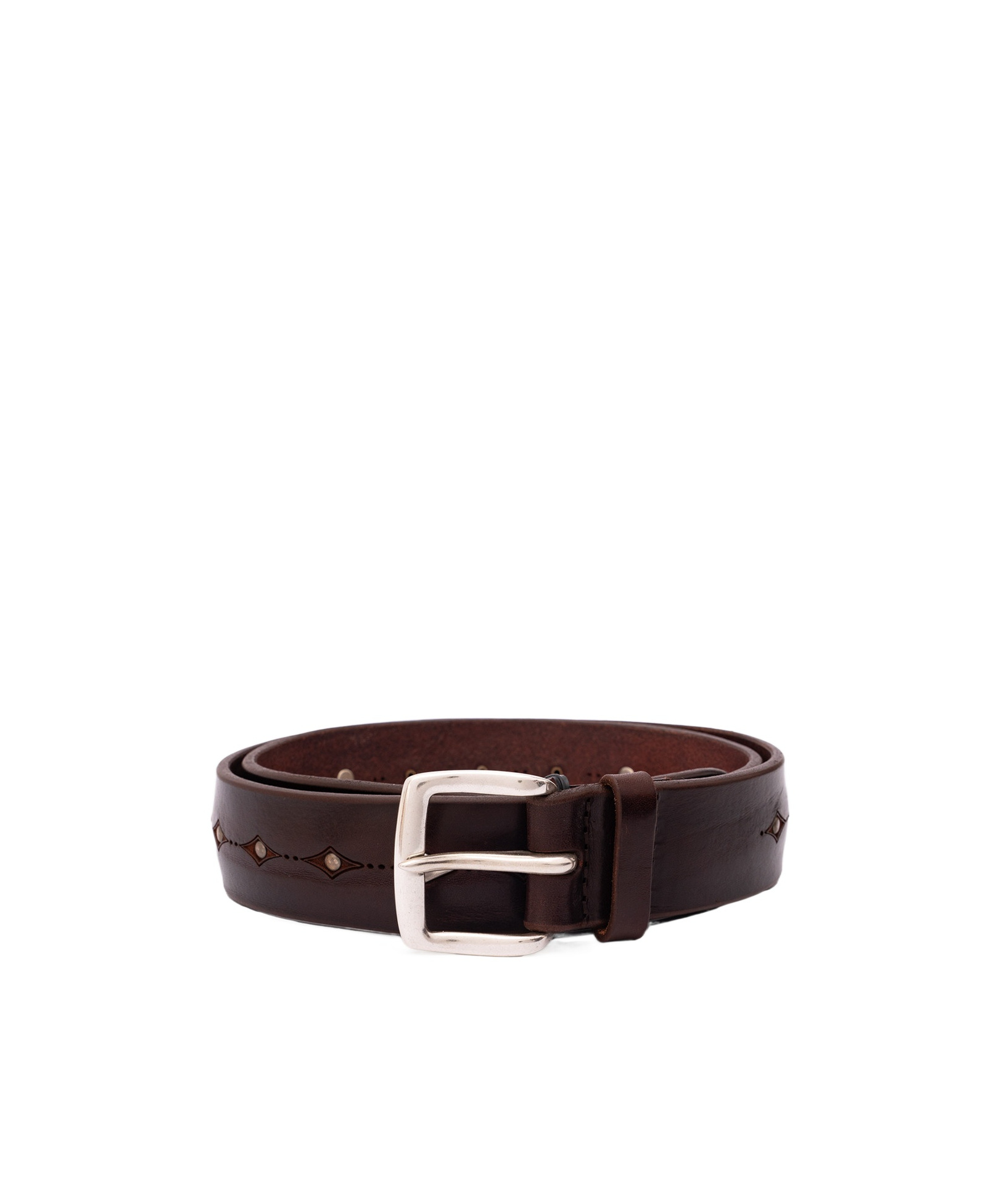 Orciani Belt With Rivets In Black