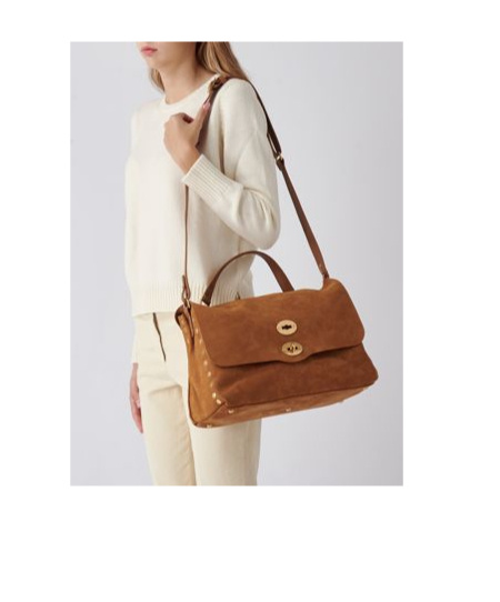 Zanellato Flip Shoulder Bag In Brown