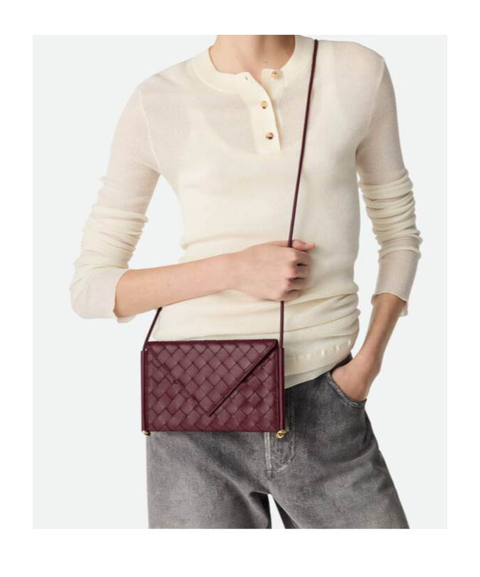 Bottega Veneta Solstice Phone Pouch In Red