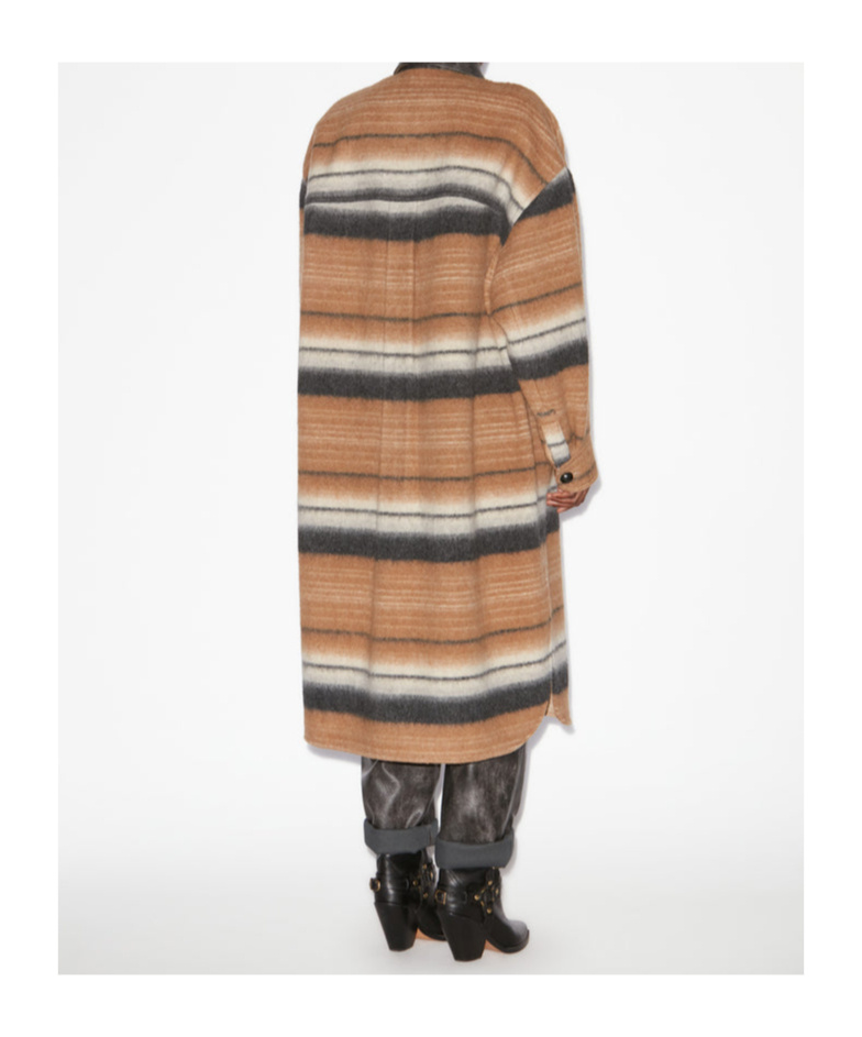 Isabel Marant Étoile Women's Djila Overshirt Long Coat | 25pma0368fac1d02e Color 50cm In Brown