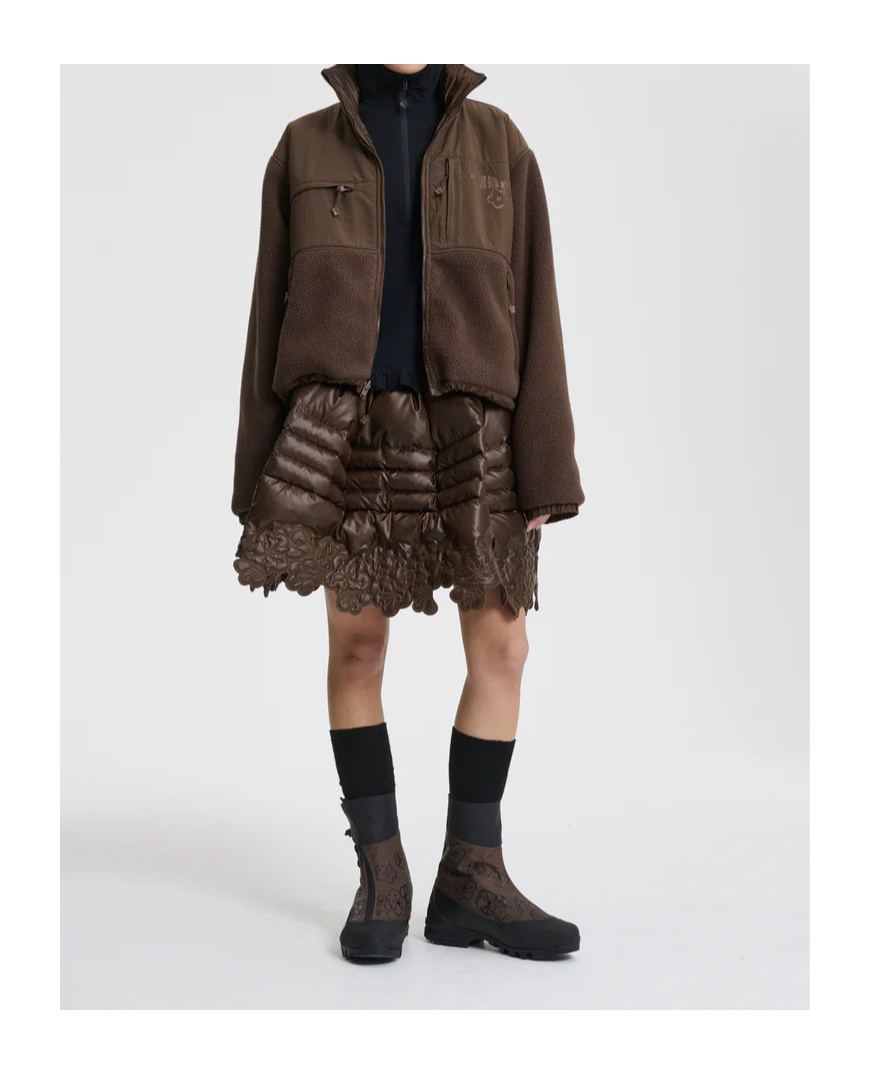 Cecilie Bahnsen The North Face X Lea 1995 Denali Fleece Jacket Jacket In Brown