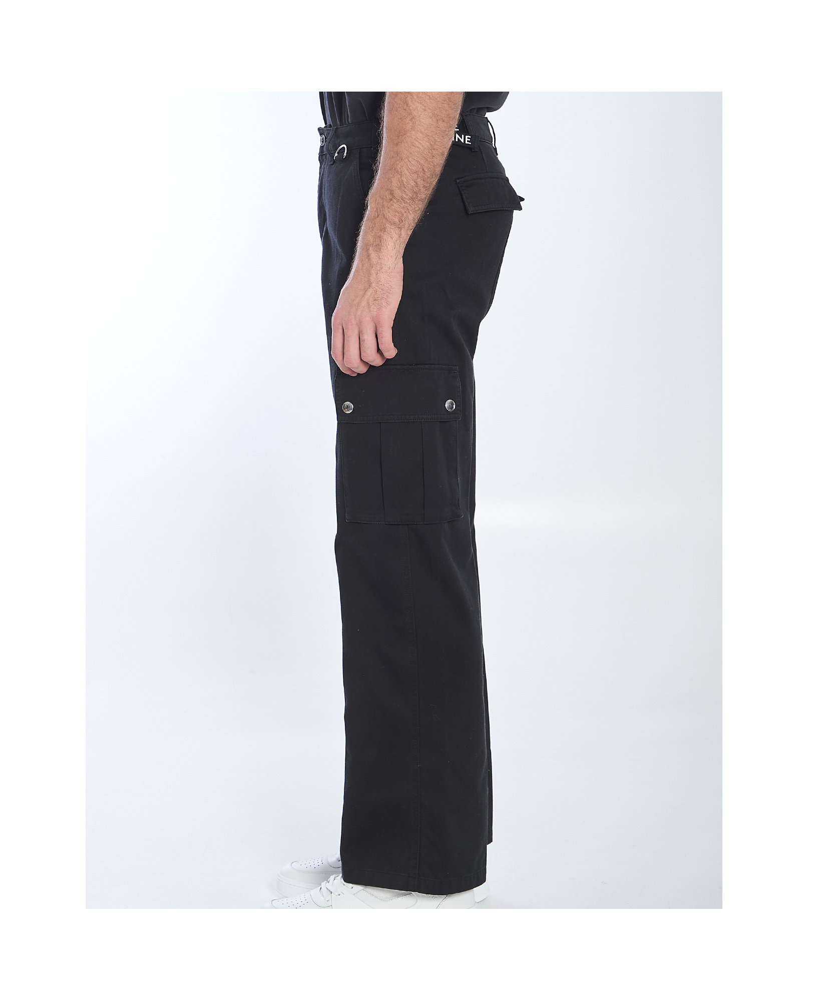 Celine Belt-loop Casual Pants In Black