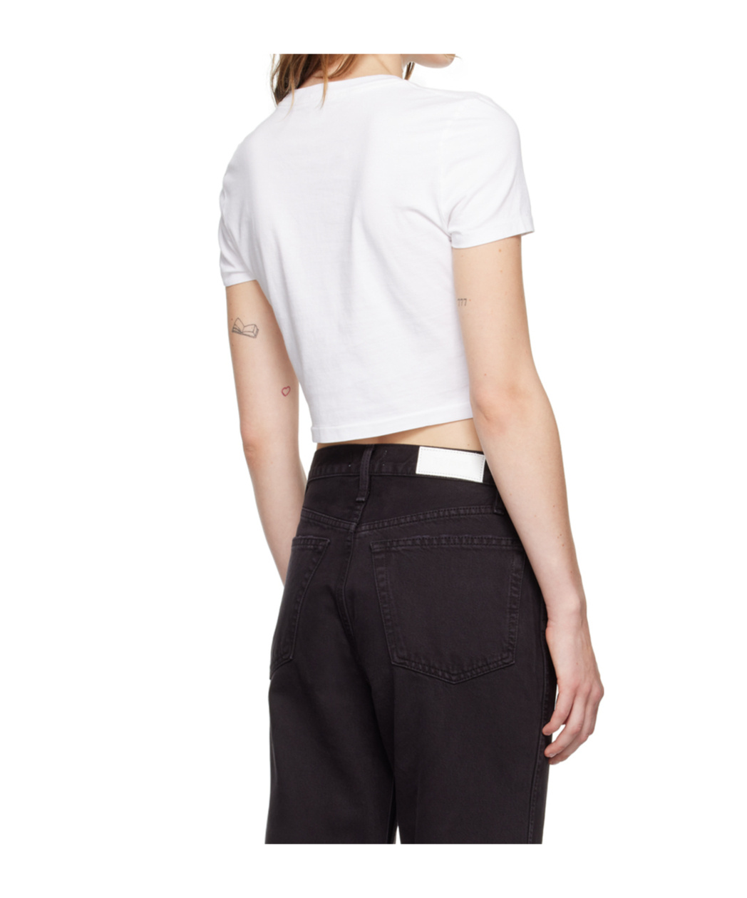Re/done White Hanes Edition Micro T-shirt In White