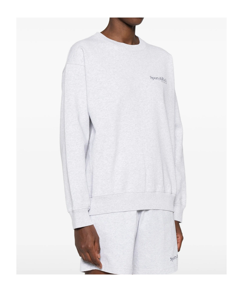 Sporty And Rich Long-sleeved Sweatshirt In White