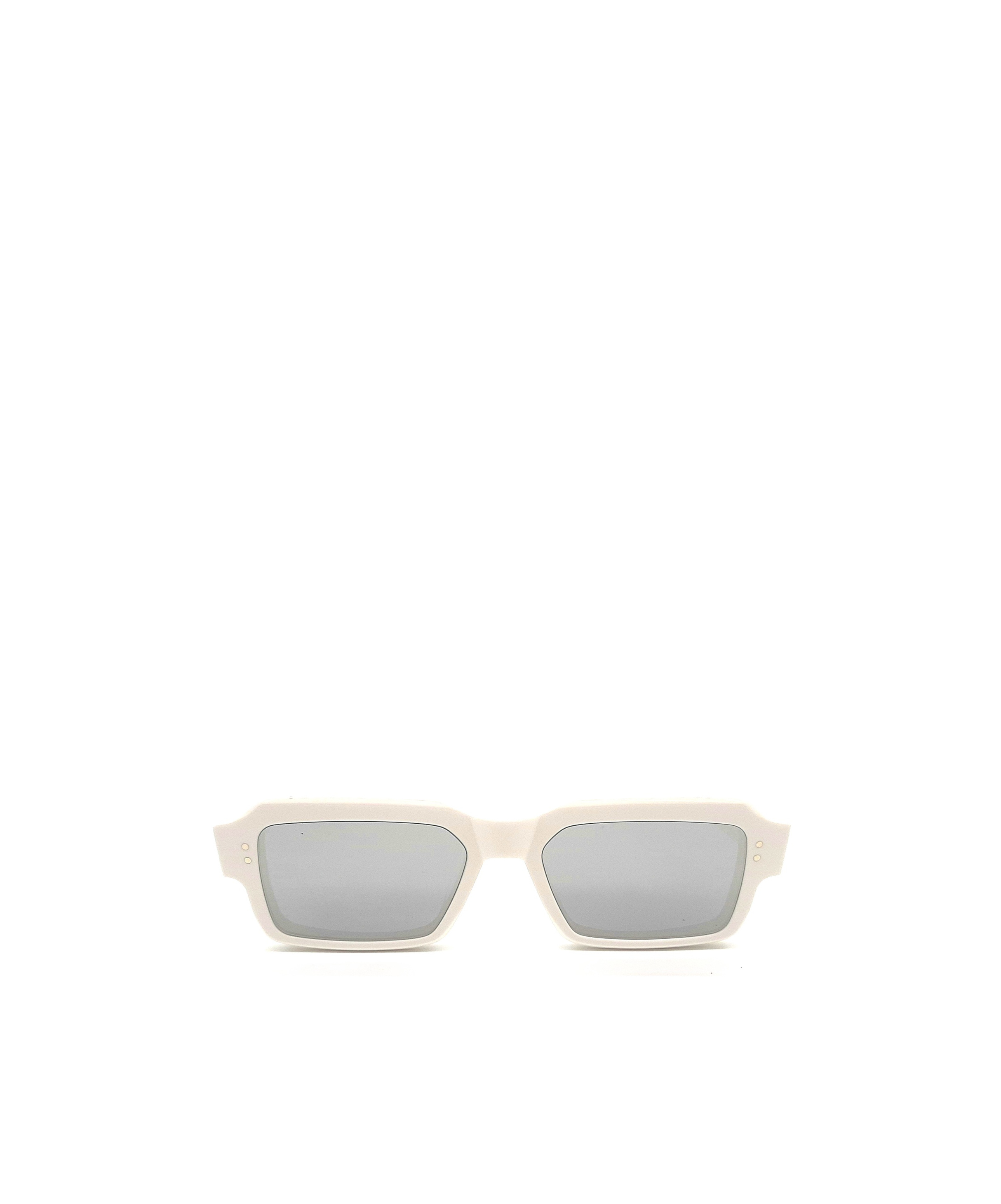 Thom Browne Rectangular-frame Sunglasses In White