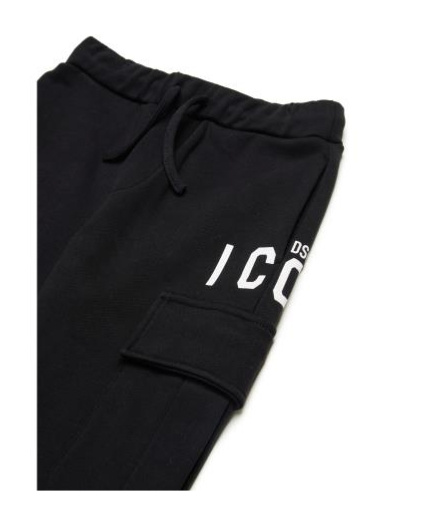 Dsquared2 Logo-print Cotton Track Pants In Black