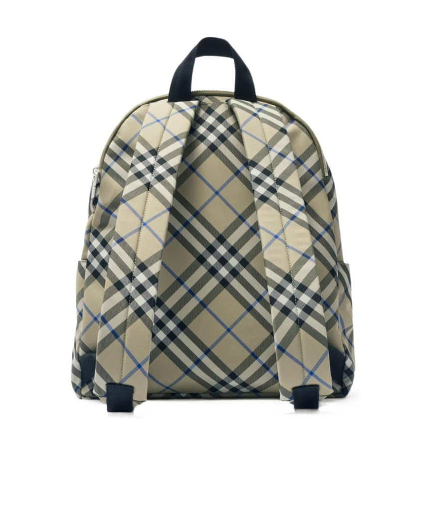 Burberry Checked Backpack In Multicolor