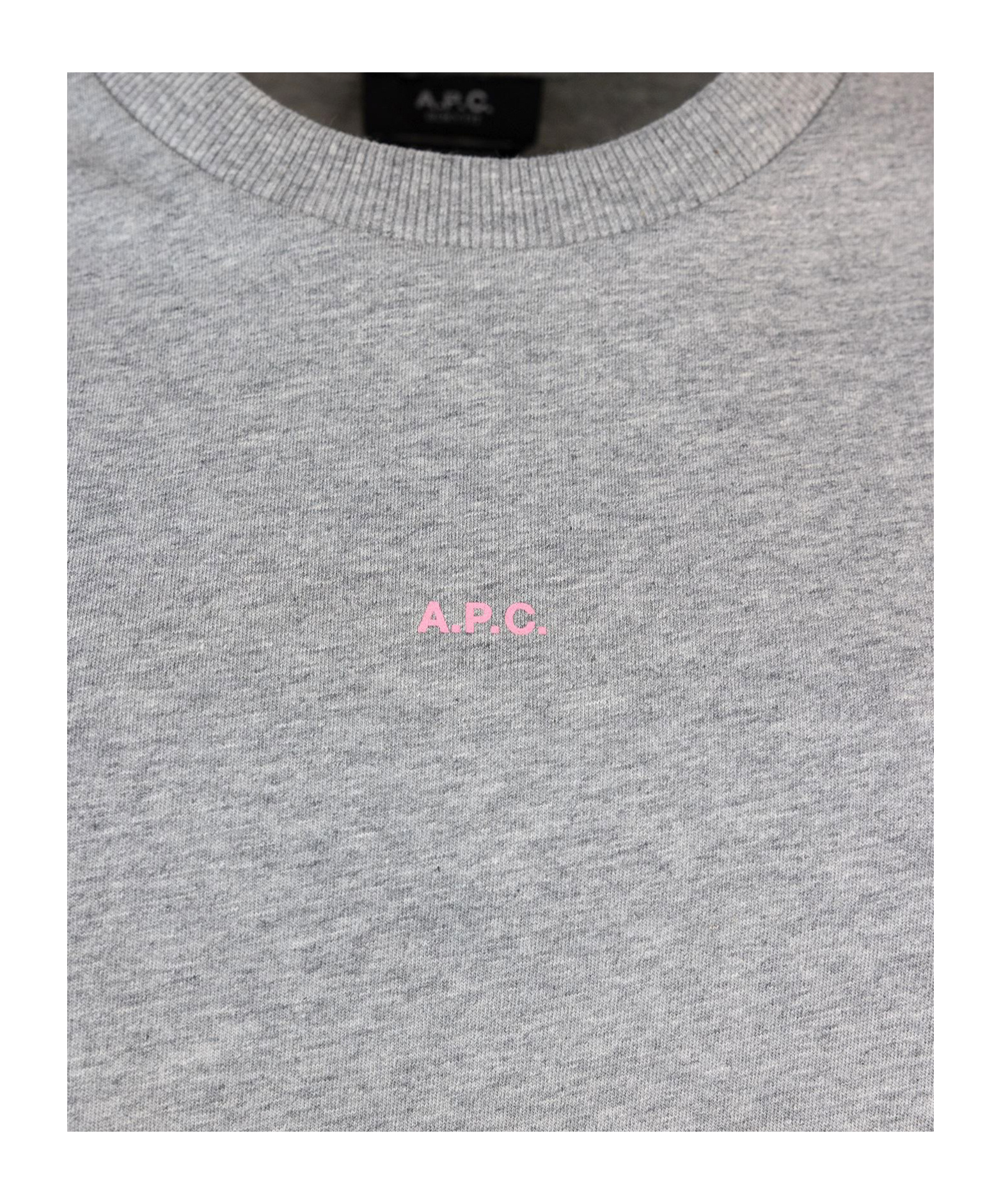 Apc A.p.c. Crewneck Short-sleeved T-shirt In Gray