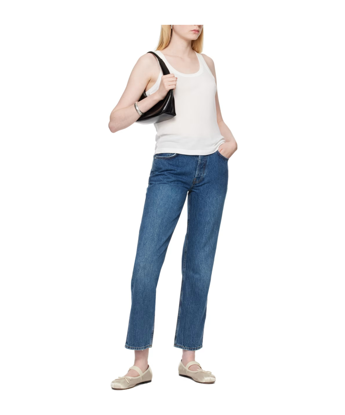 ANINE BING ROUND-NECK TANK TOP