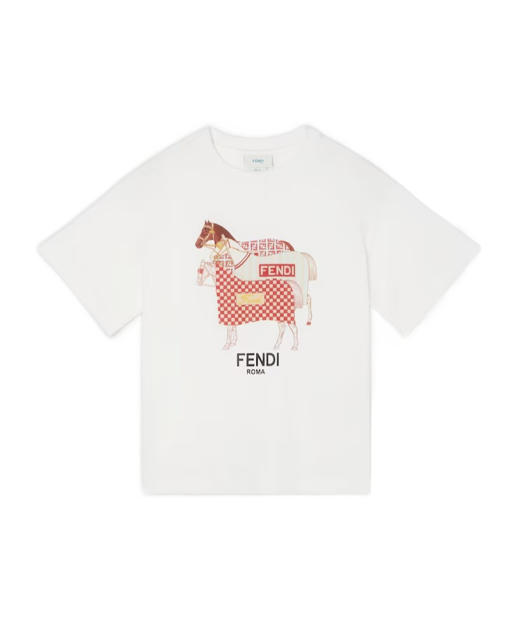 Fendi Junior T-shirt In White