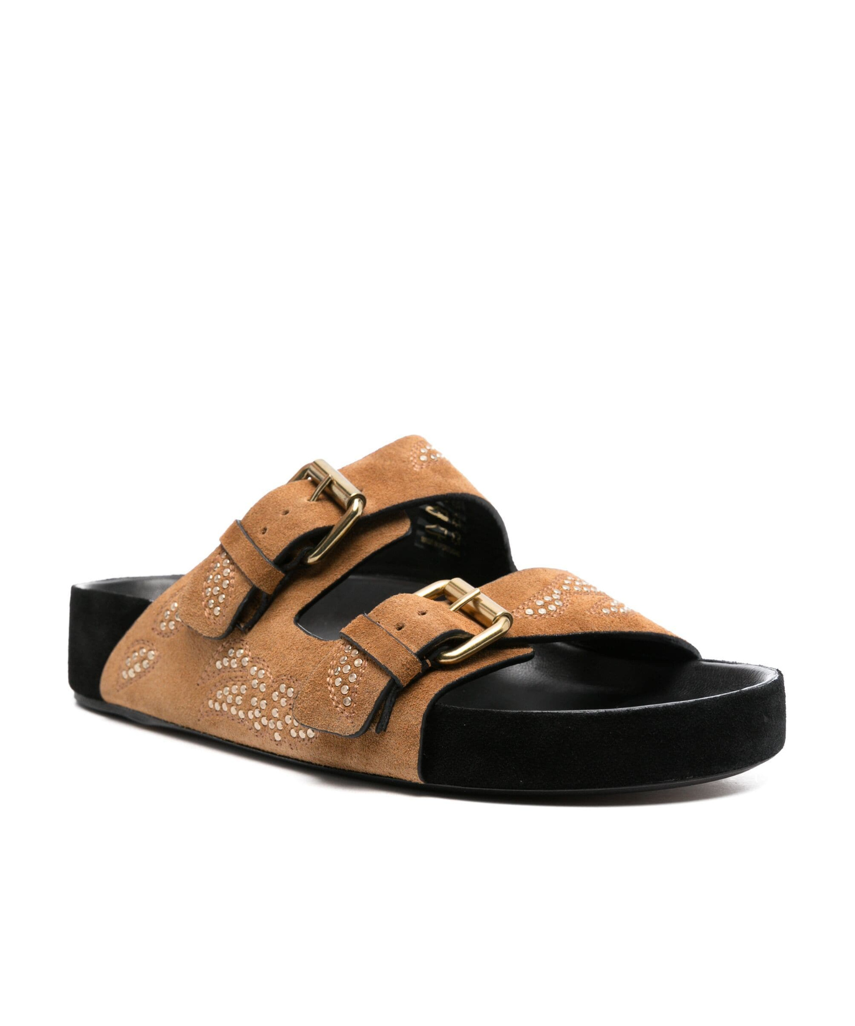 Shop Isabel Marant Open-toed Flat Sandals In Multicolor