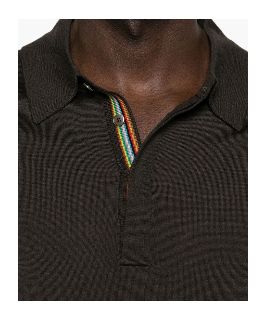 PAUL SMITH FINE-KNIT MERINO POLO SHIRT