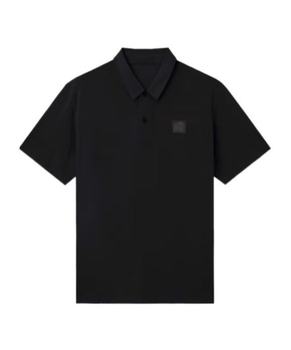 Stone Island 2200205 Organic Cotton Jersey 'fissato' Effect In Black
