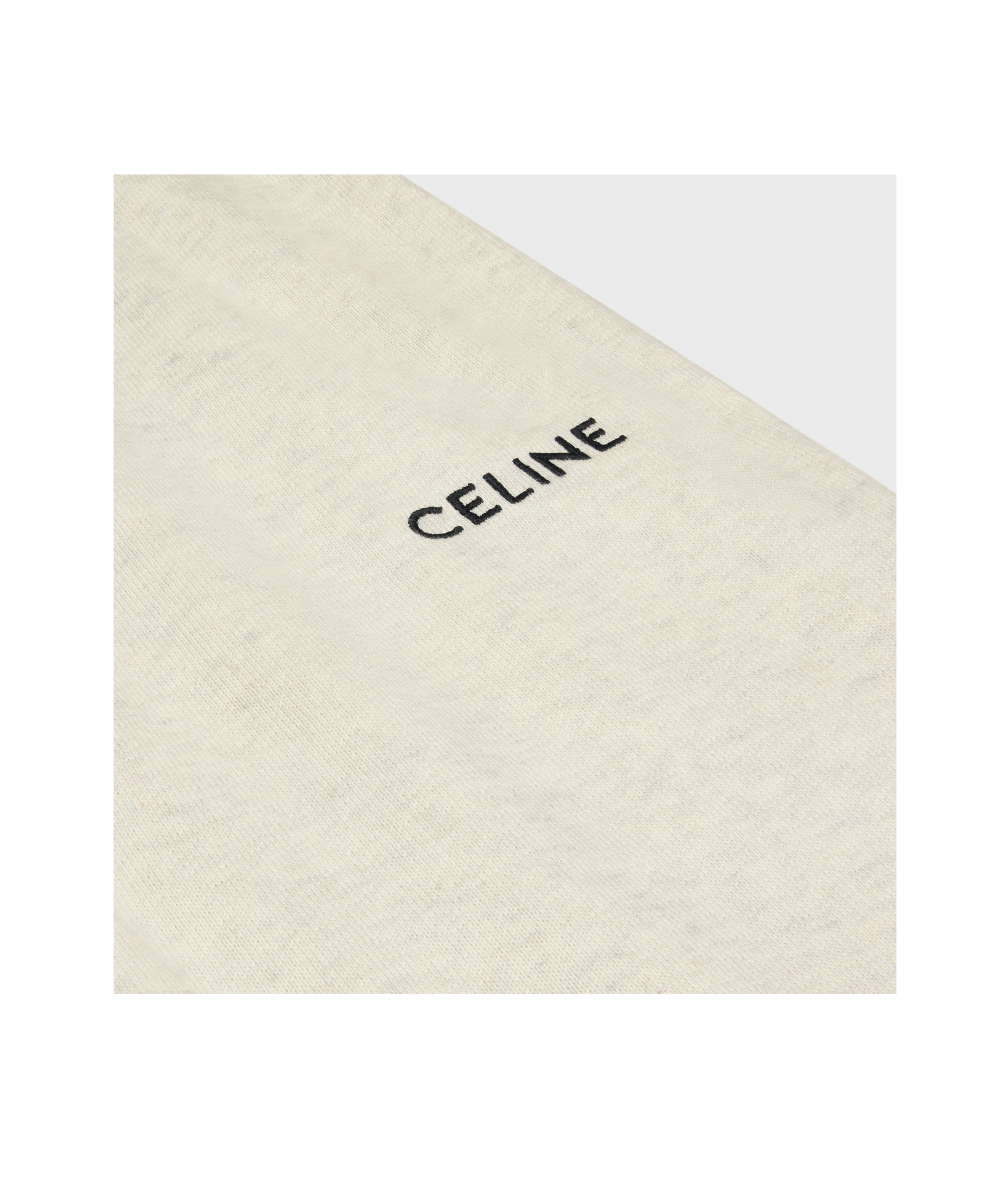 Celine Elastic Waist Sweatpants In White