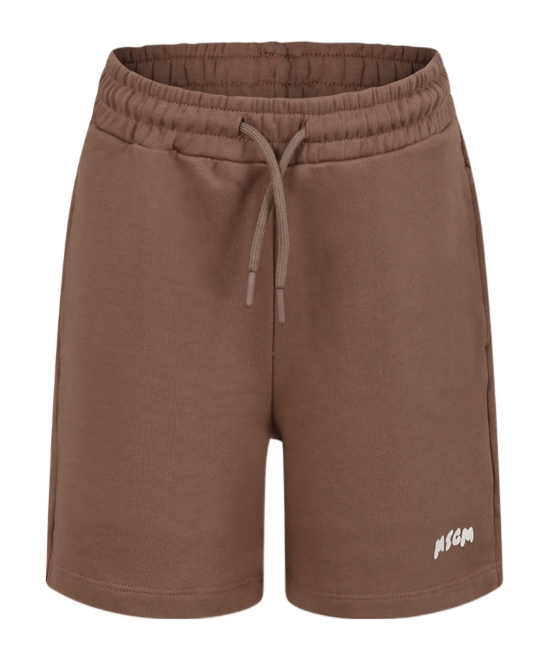MSGM LOGO-PRINT TRACK SHORTS