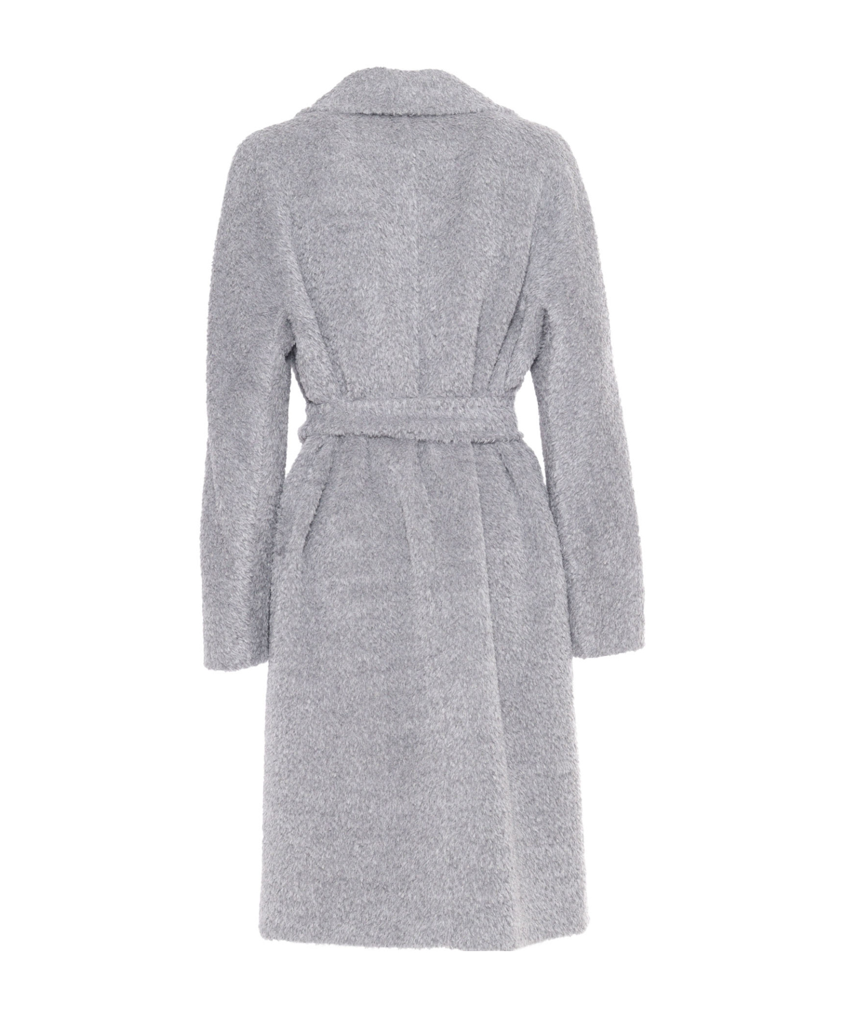 Max Mara Galante Medium Grey Coat In Gray