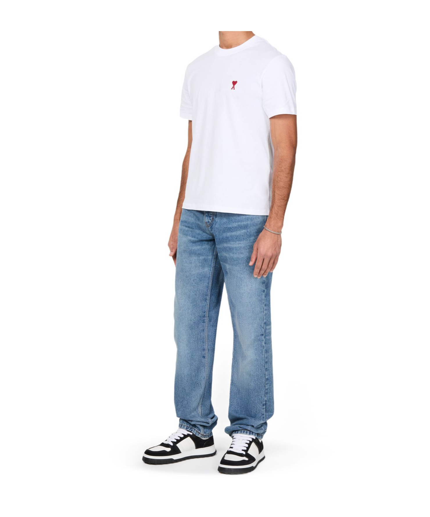 Shop Ami Alexandre Mattiussi Short-sleeved T-shirt In White