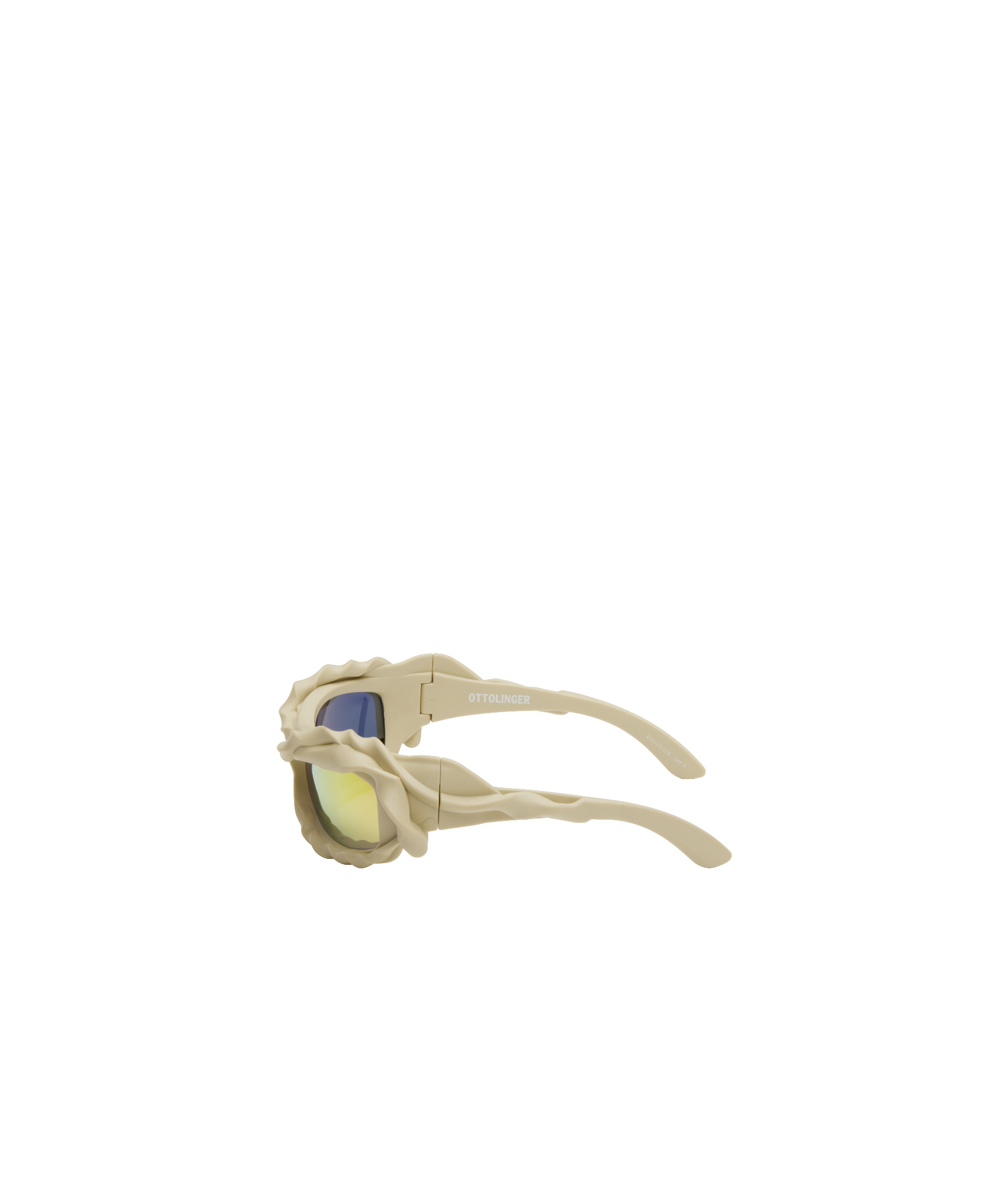 Ottolinger Beige Twisted Sunglasses In Beige