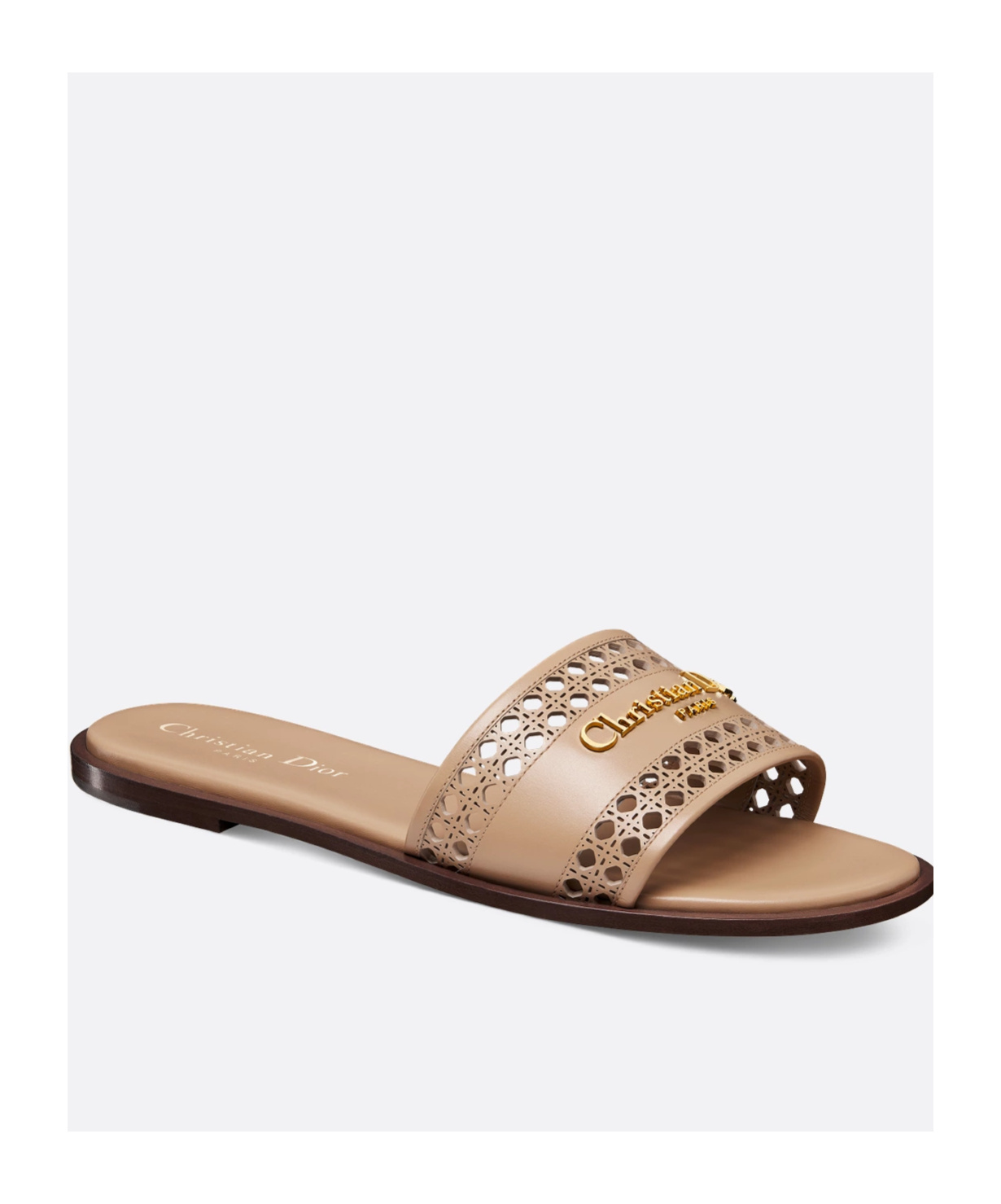 Dior Open-toed Slippers In Nude
