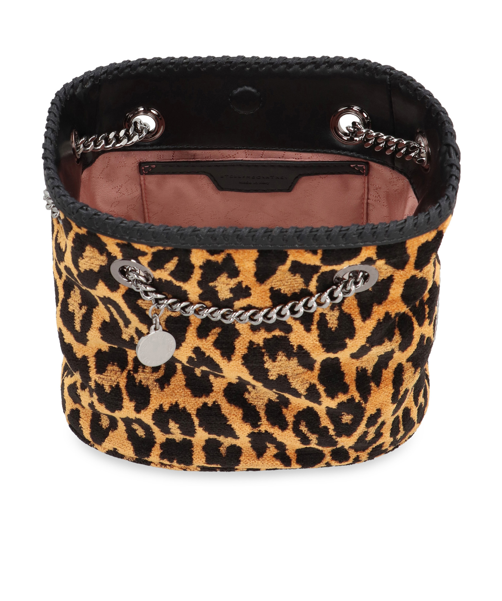 Stella Mccartney Fabric Bucket Bag In Black