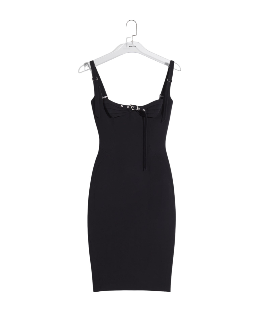 Mugler Sleeveless Dress In Black
