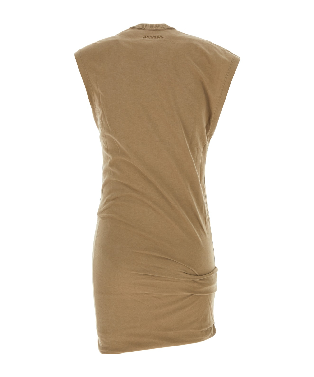 Isabel Marant Leany Asymmetric T-shirt Dress In Brown