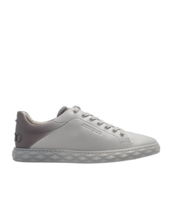 Jimmy Choo Lace-up Low-cut Skate Shoes In Gray