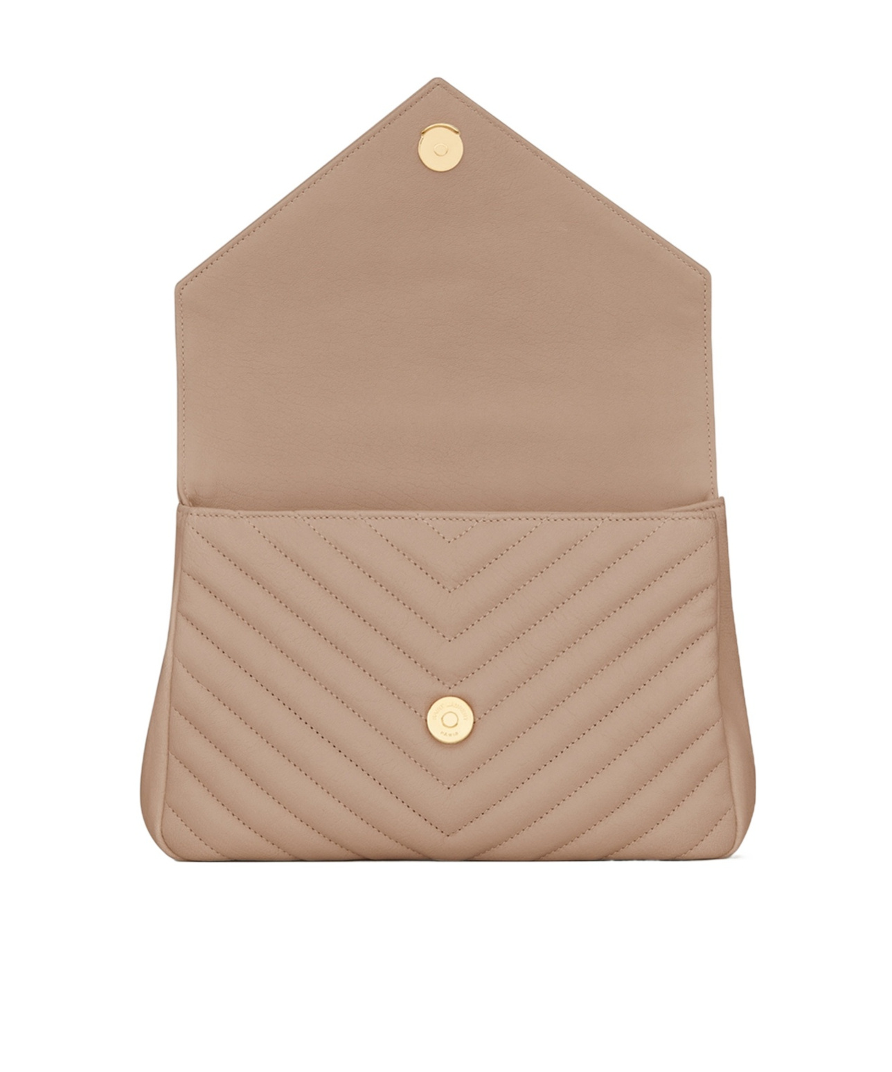 Saint Laurent College Medium Shoulder Bag In Nude
